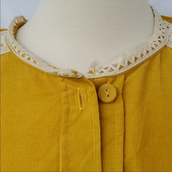 Zara Corduroy Puff Sleeve Blouse - Picture 4 of 12